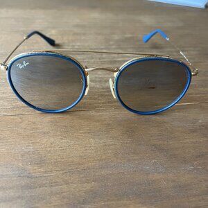 Rayban Custom Round Double Bridge Sunglasses